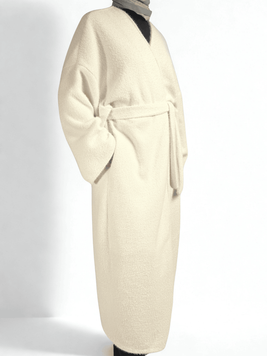 Oversize-Mantel mit Bindegürtel