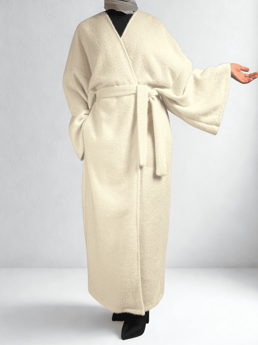 Oversize-Mantel mit Bindegürtel