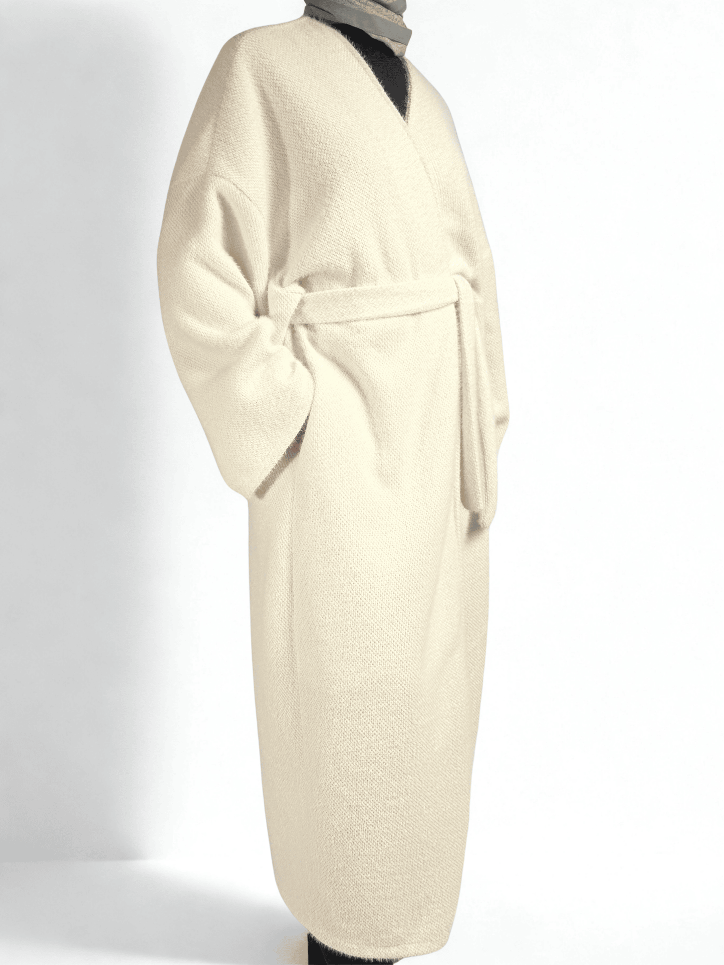 Oversize-Mantel mit Bindegürtel