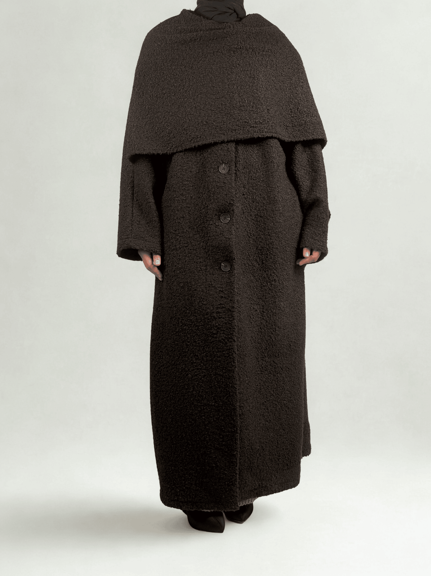 Mantel mit integriertem Schal