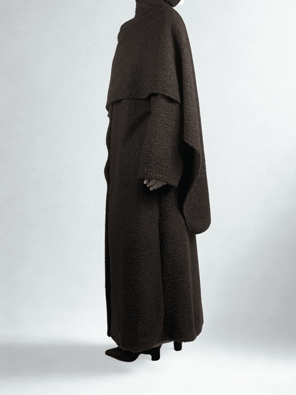 Mantel mit integriertem Schal