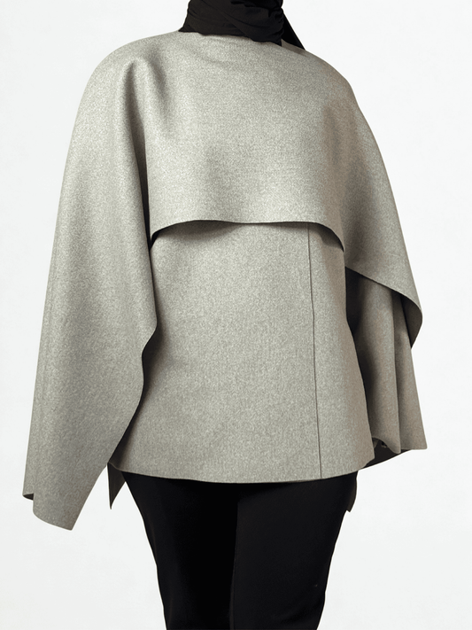 Jacke mit integriertem Schal