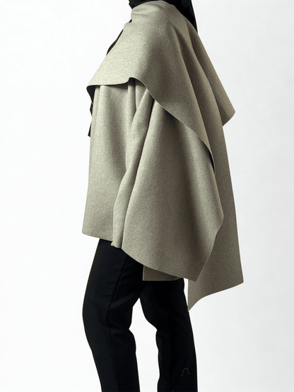 Jacke mit integriertem Schal